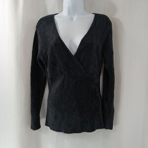Rgl New York Sweater Women's Size Large Black Soft
